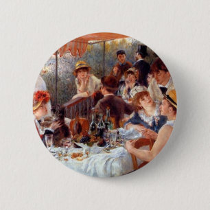 Renoir - Luncheon of the Boating Party 6 Cm Round Badge