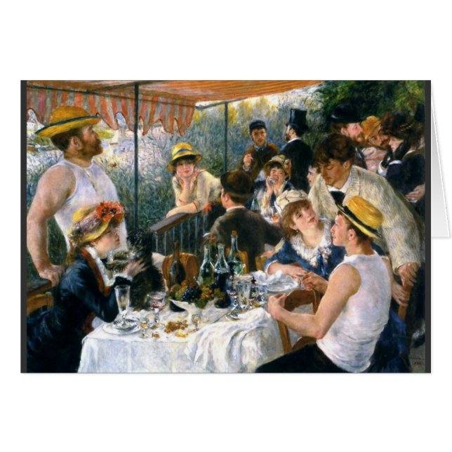 Renoir "Luncheon of the Boating Party" Card (Front Horizontal)
