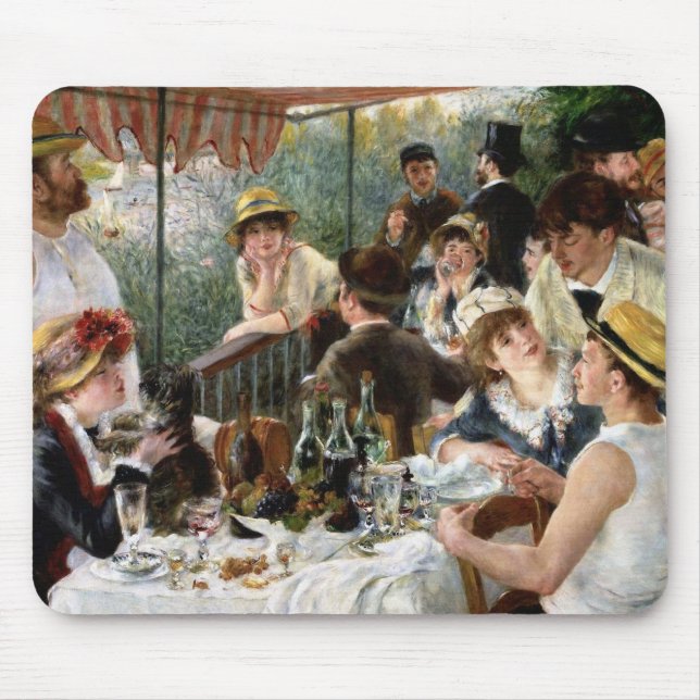 Renoir: Luncheon of the Boating Party Mouse Mat (Front)
