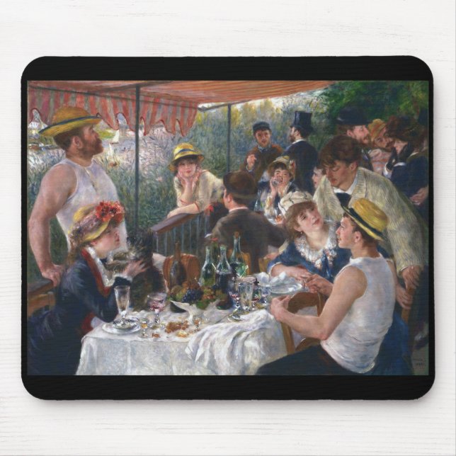Renoir , “ Luncheon of the Boating Party ” Mouse Mat (Front)