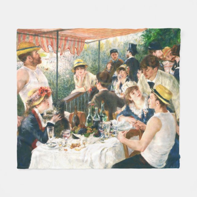 Renoir  Luncheon of the Boating Party Renoir    Fleece Blanket (Front (Horizontal))