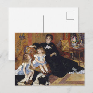 Renoir - Madame and Her Children,Dog  Fine Art Postcard