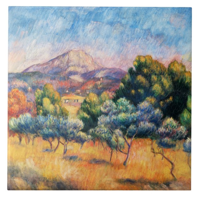 Renoir - Montagne Sainte-Victoire (Paysage) Metal  Tile (Front)