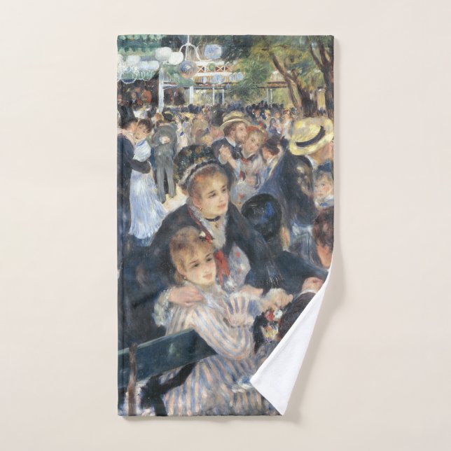Renoir Moulin Dance Galette Party Bath Towel Set (Hand Towel)