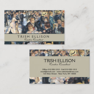 Renoir Moulin Dance Galette Party Business Card