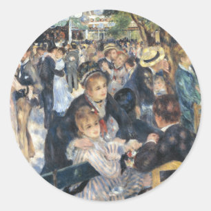 Renoir Moulin Dance Galette Party Classic Round Sticker