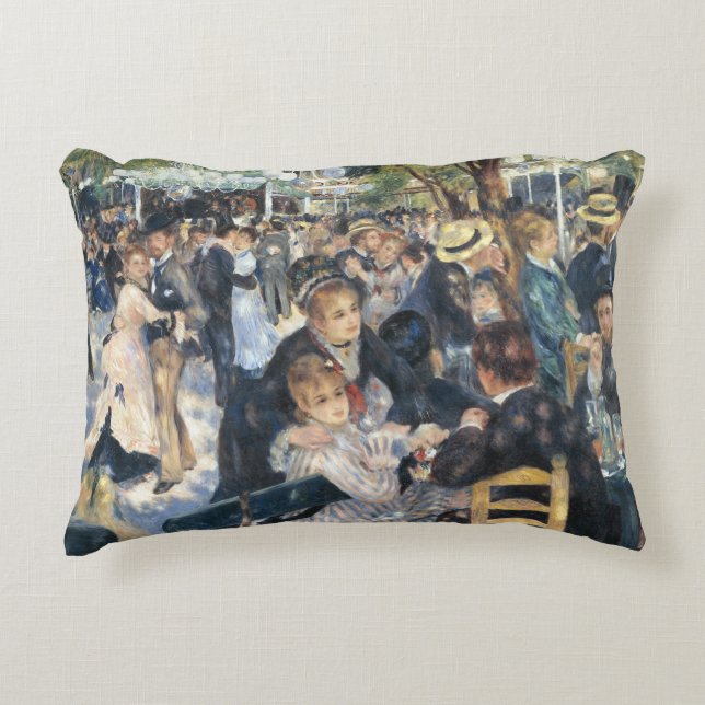 Renoir Moulin Dance Galette Party Decorative Cushion (Front)