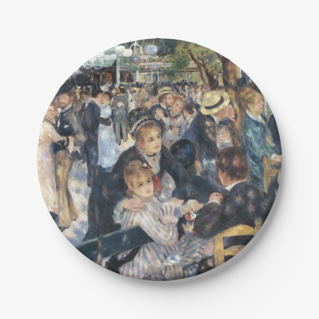 Renoir Moulin Dance Galette Party Paper Plate (Front)