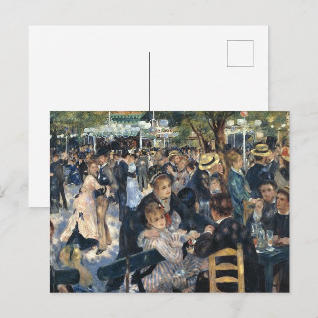 Renoir Moulin Dance Galette Party Postcard (Front/Back)