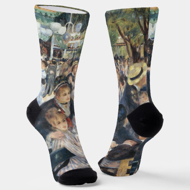 Renoir Moulin Dance Galette Party Socks (Angled)