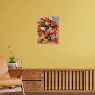 Renoir painting, Vase of Flowers, Poster