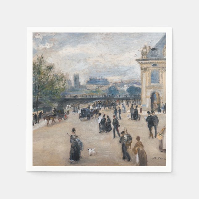 Renoir - Paris, Institut au Quai Malaquais Napkin (Front)