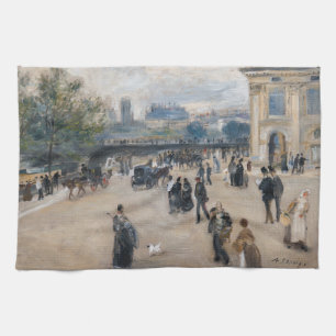 Renoir - Paris, Institut au Quai Malaquais Tea Towel