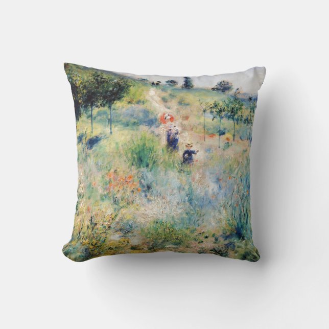 Renoir - Path Leading through Tall Grass Cushion (Front)