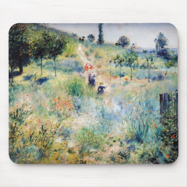 Renoir - Path Leading through Tall Grass Mouse Mat (Front)