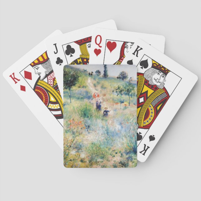 Renoir - Path Leading through Tall Grass Playing Cards (Back)