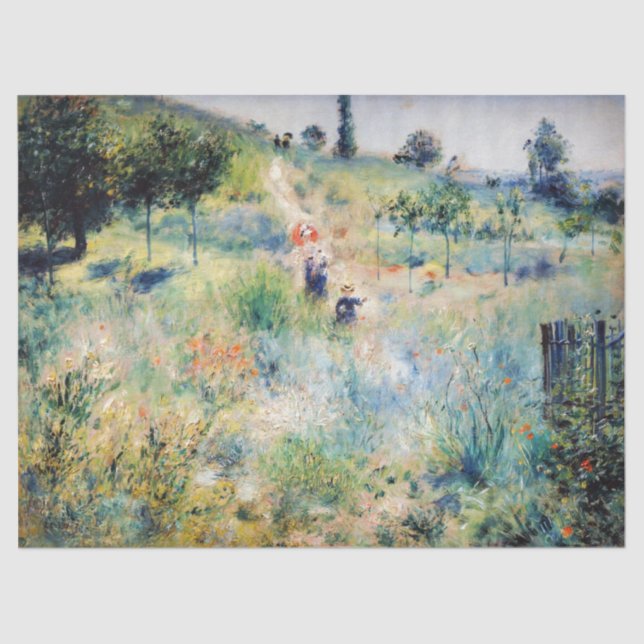 Renoir - Path Leading through Tall Grass Tissue Paper (Front)