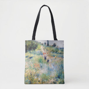 Renoir - Path Leading through Tall Grass Tote Bag