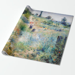 Renoir - Path Leading through Tall Grass Wrapping Paper