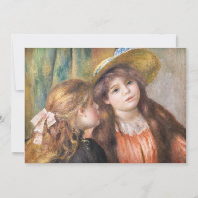 Renoir - Portrait of Two Little Girls Invitation (Front)