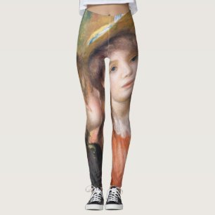 Renoir - Portrait of Two Little Girls Leggings