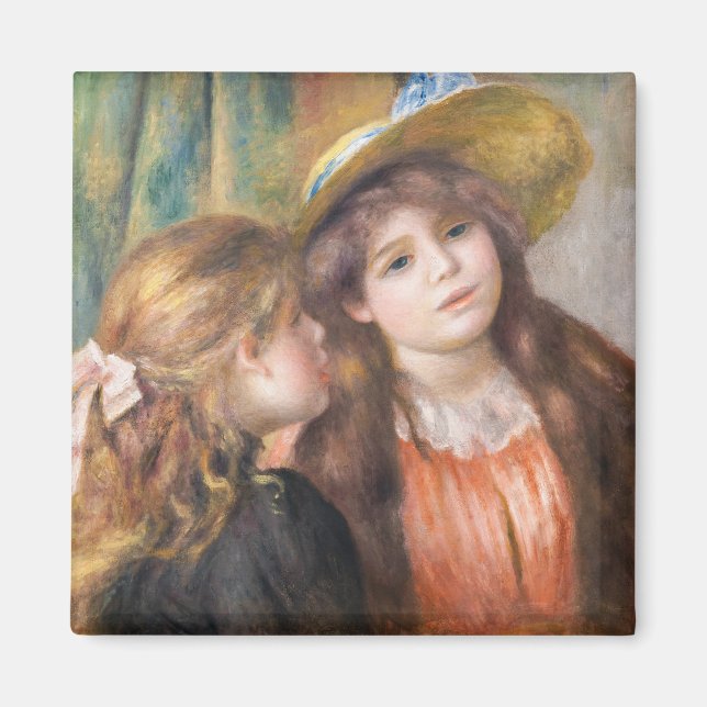 Renoir - Portrait of Two Little Girls Magnet (Front)