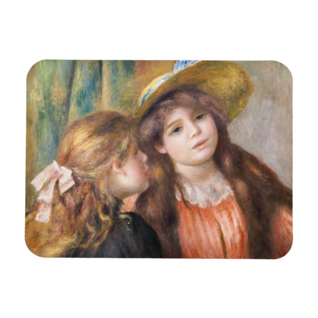 Renoir - Portrait of Two Little Girls Magnet (Horizontal)