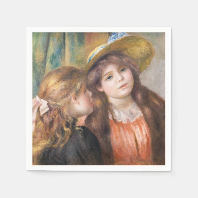 Renoir - Portrait of Two Little Girls Napkin (Front)