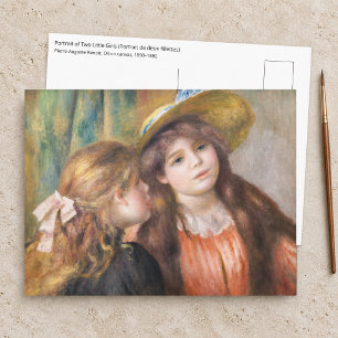 Renoir - Portrait of Two Little Girls Postcard