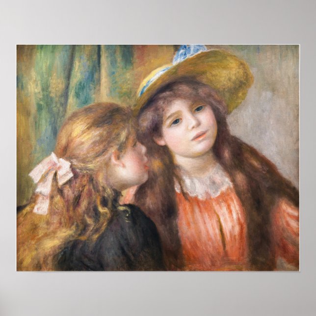 Renoir - Portrait of Two Little Girls Poster (Front)
