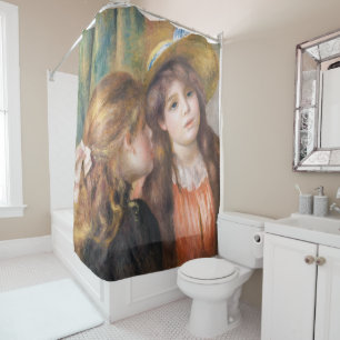 Renoir - Portrait of Two Little Girls Shower Curtain