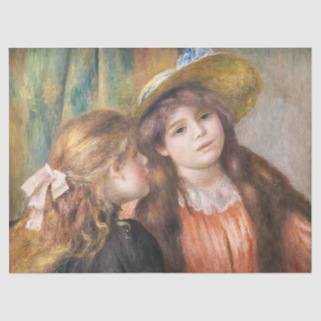 Renoir - Portrait of Two Little Girls Tissue Paper (Front)