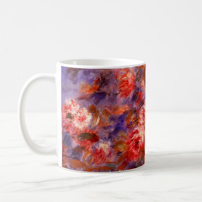 Renoir: Roses by the Window Coffee Mug (Left)