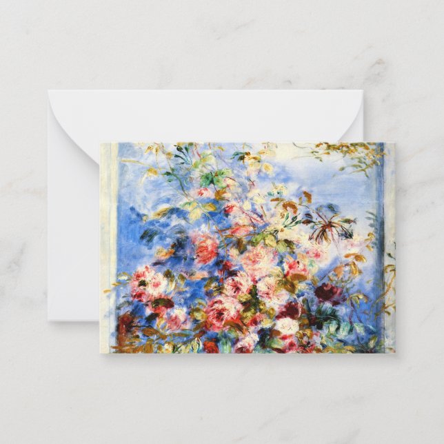 Renoir - Roses in a Window Card (Front)
