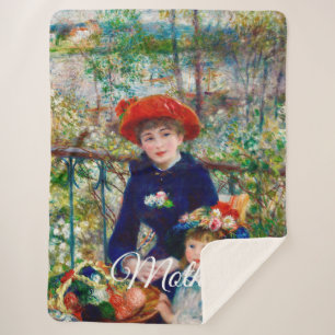 Renoir’s Mother and Child Sherpa Blanket