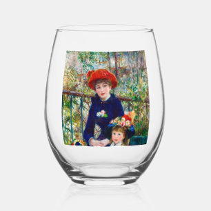 Renoir’s Mother and Child  Stemless Wine Glass