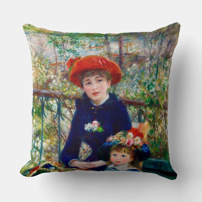 Renoir’s Mother and Child Throw Pillow   (Front)