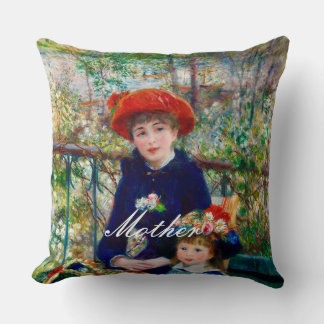 Renoir’s Mother and Child Throw Pillow  