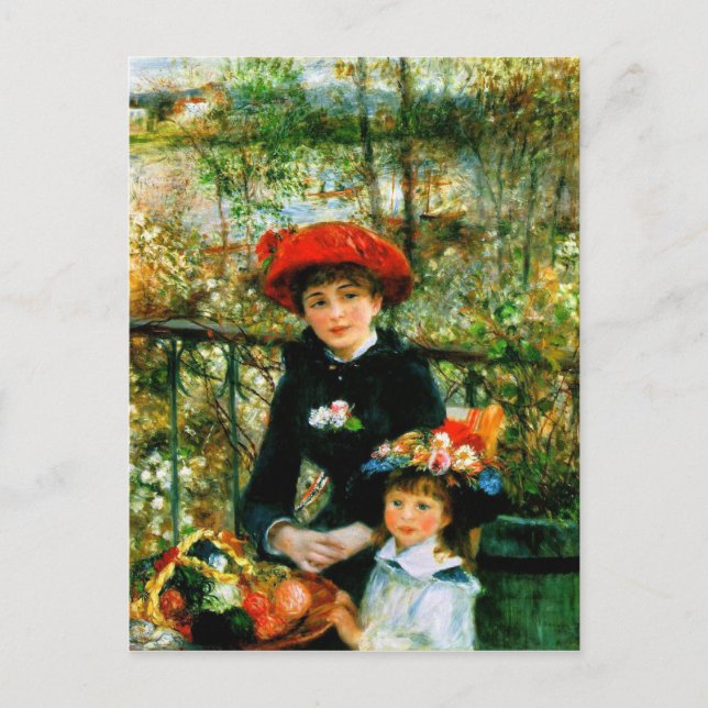 Renoir’s 'The Two Sisters, On the Terrace' Postcard (Front)