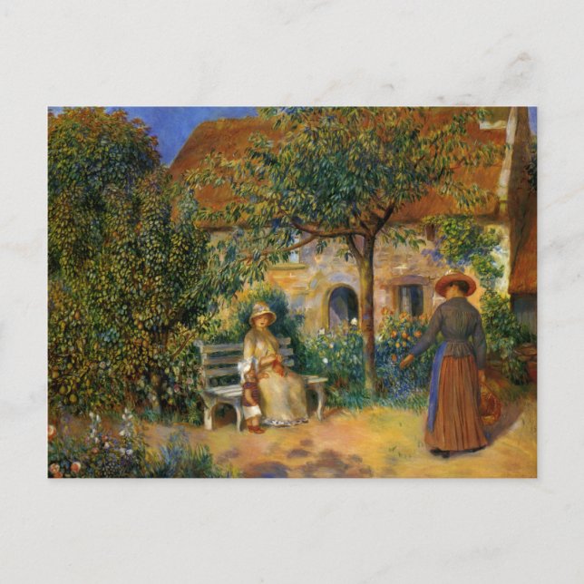 Renoir: Scene of the Garden in Brittany Postcard (Front)