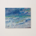 Renoir Seascape. Blue nautical impressionism. Sea Jigsaw Puzzle<br><div class="desc">Pierre-Auguste Renoir "Seascape" puzzle. Blue nautical impressionism art.</div>