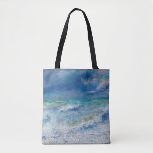 Renoir Seascape. Blue nautical impressionism. Sea Tote Bag
