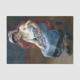 Renoir Sleeping Girl With Cat Classic Art Tissue Paper