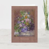 Renoir spring flower bouquet CC0864 Happy Birthday