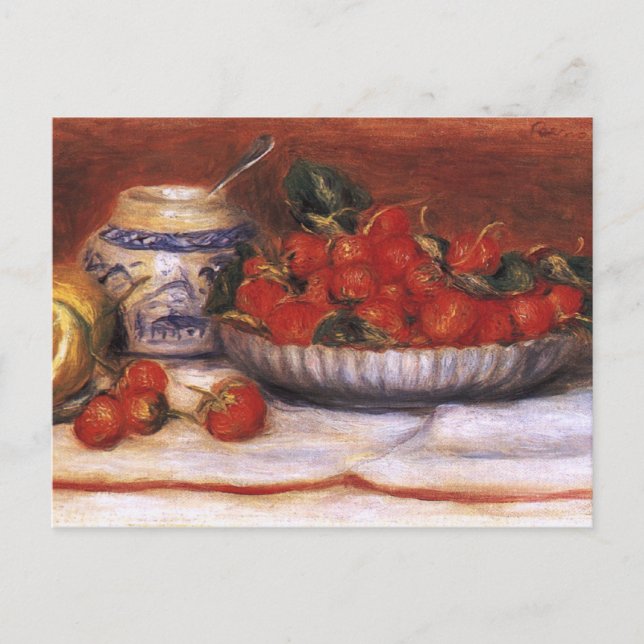 Renoir: Strawberries Postcard (Front)