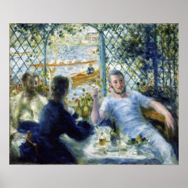 Renoir - The Canoeists Luncheon 1875 Poster (Front)