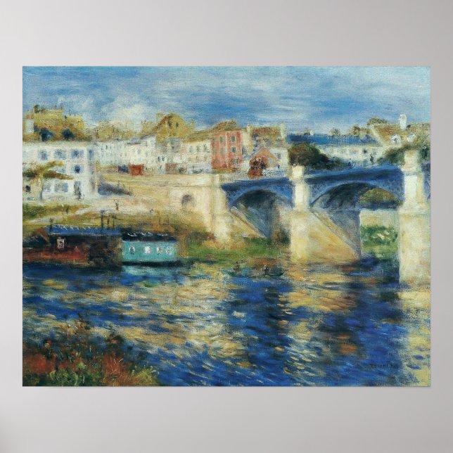 Renoir - The Chatou Bridge 1875 Poster (Front)