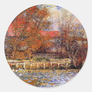Renoir - The Duck Pond, Classic Round Sticker