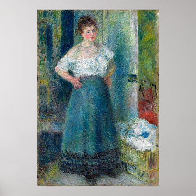Renoir, The Laundress Poster (Front)