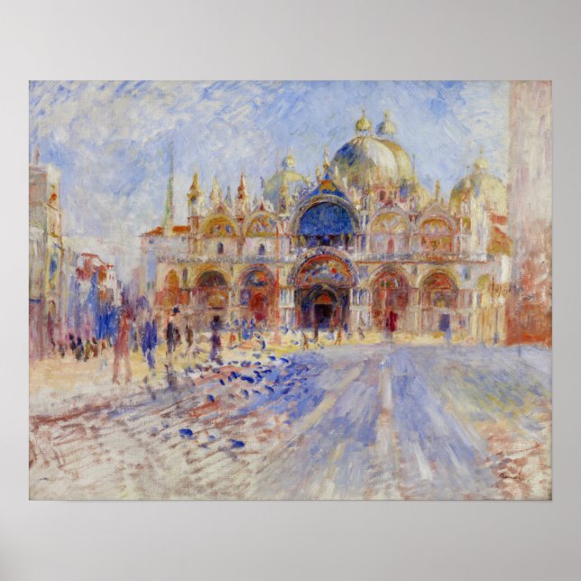 Renoir - The Piazza San Marco, Venice Poster (Front)